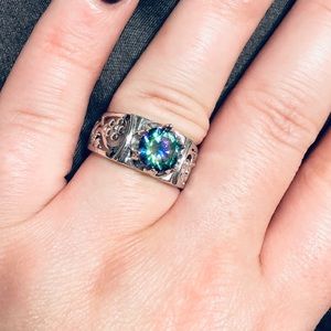 Women’s size 6 1/2 mermaid stone ring